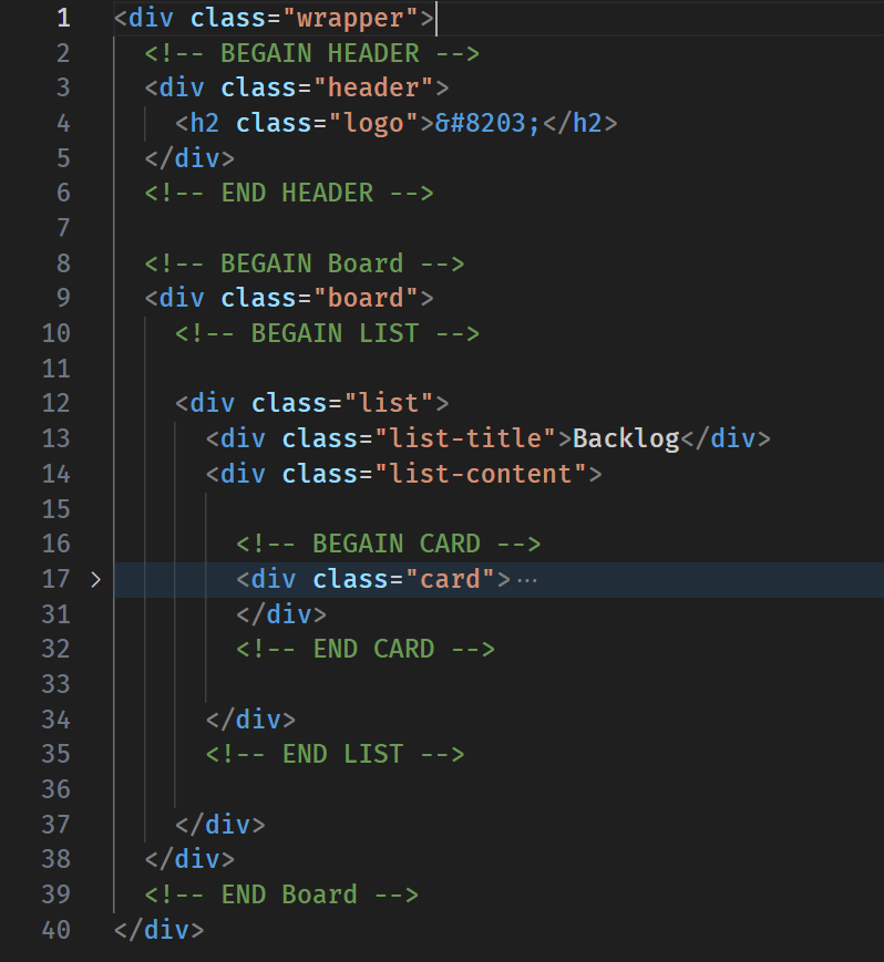 HTML Structure